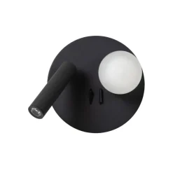 Lucide Wandlamp Matiz Zwart - LED - Ø 17 cm