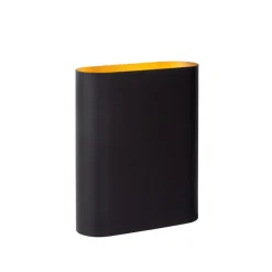 Lucide Wandlamp Ovalis Zwart - 2 x E14 - 20 cm hoog