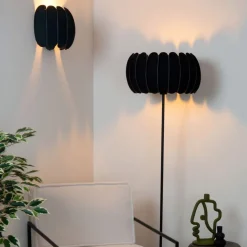 Lucide Wandlamp Spencer Zwart - E27 - 24 cm breed