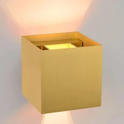 Lucide Wandlamp Xio Goud - G9 - 10x10 cm