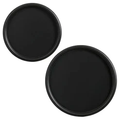 Mica Decorations Onderbord Fleat Zwart - set 2 stuks