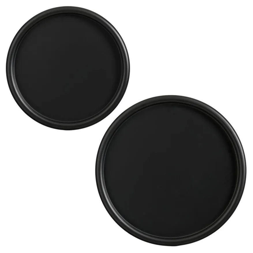 Mica Decorations Onderbord Fleat Zwart - set 2 stuks