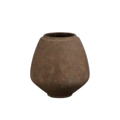 Mica Decorations Vaas Ares Donkerbruin - Ø 31 cm