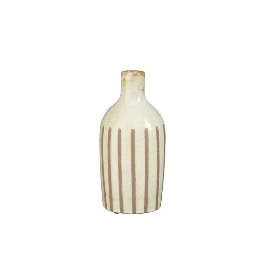 Mica Decorations Vaas Babette Crème - 23 cm hoog