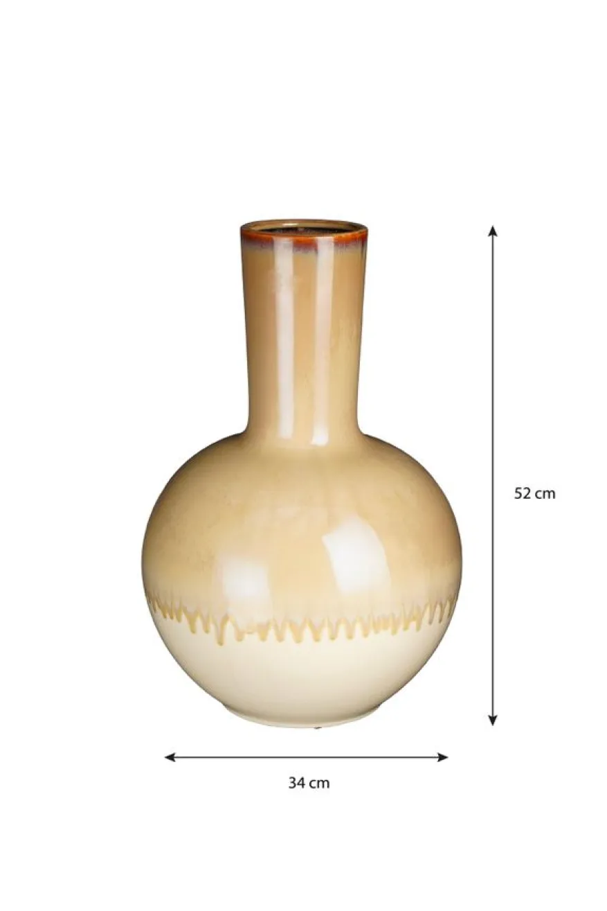 Mica Decorations Vaas Holm Crème - 52 cm hoog