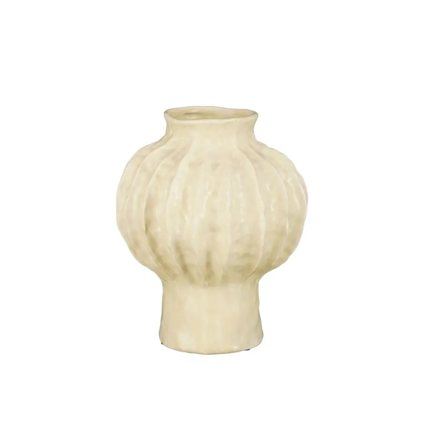 Mica Decorations Vaas Rune Crème - 24 cm hoog