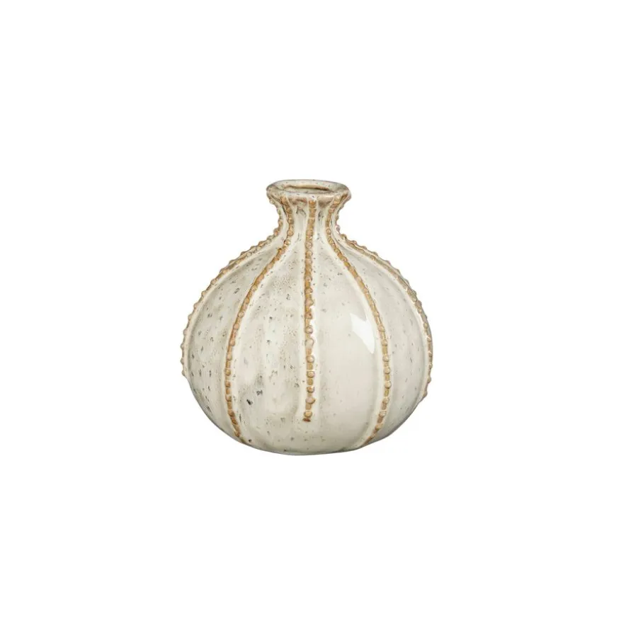 Mica Decorations Vaas Stephanie Wit - 15 cm hoog