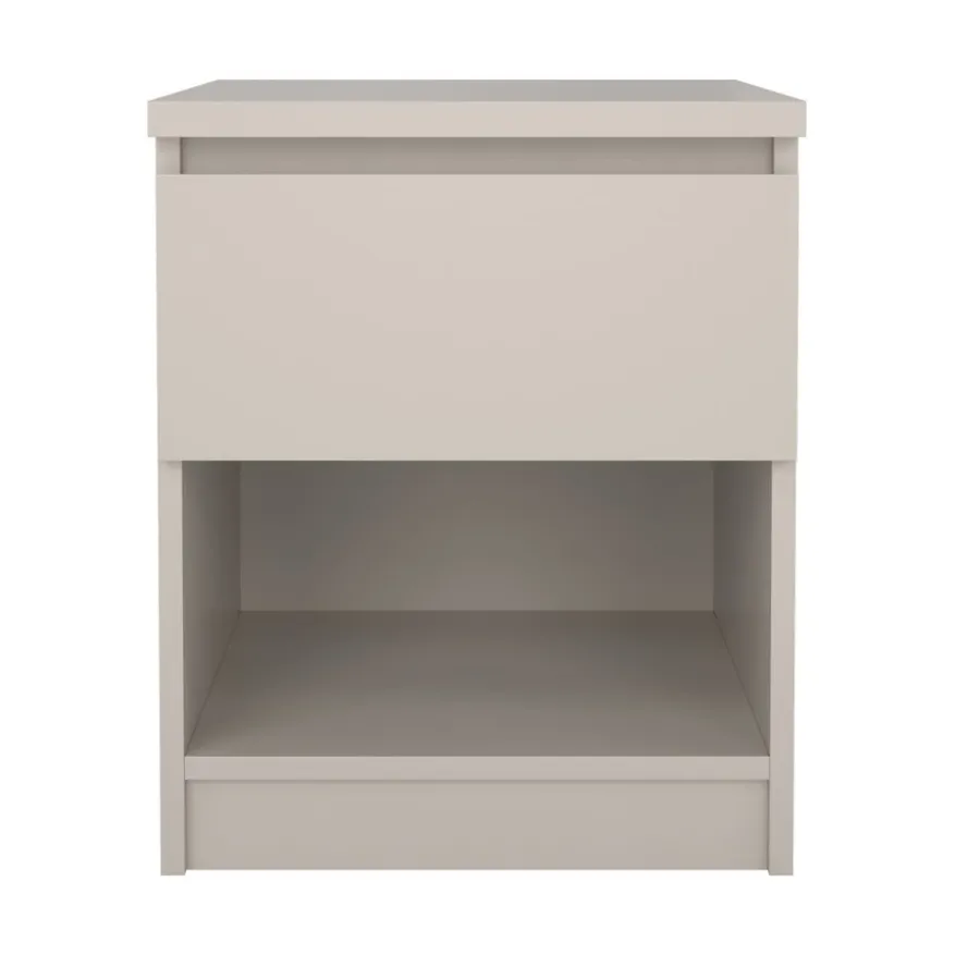 Nachtkastje Luna Taupe - 41x50x40 cm