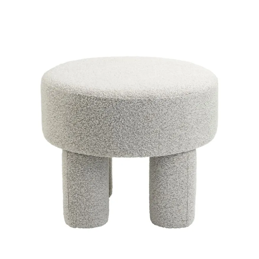 Poef Weslee Beige - Ø 50 cm