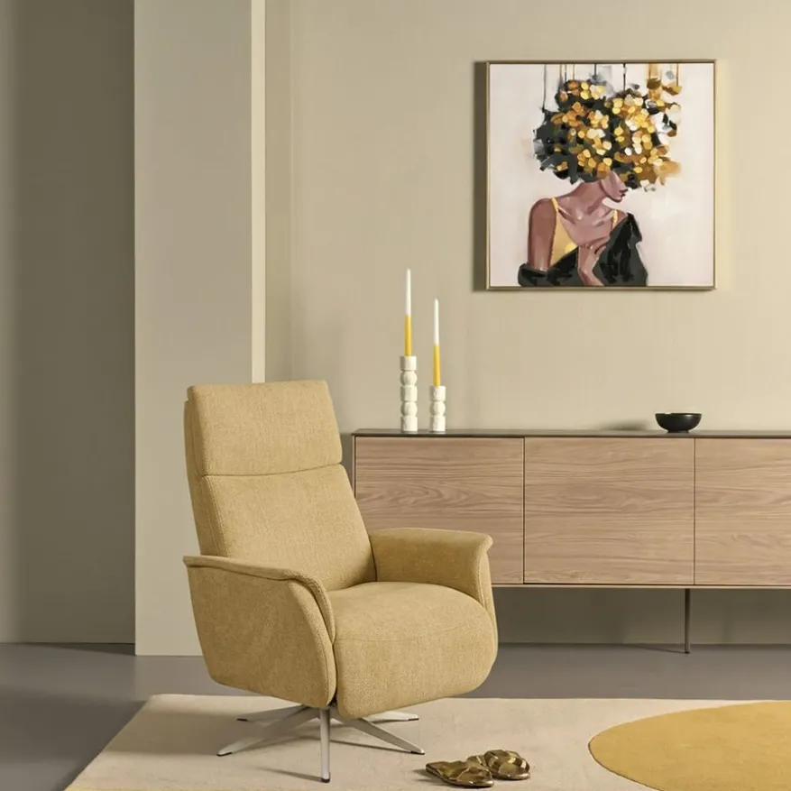 Relaxfauteuil Hulst Small Goudgeel