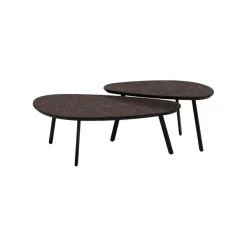 Salontafel Aarhus Grijs/Bruin - set 2 stuks