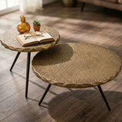 Salontafel Averlo Brons - set 2 stuks