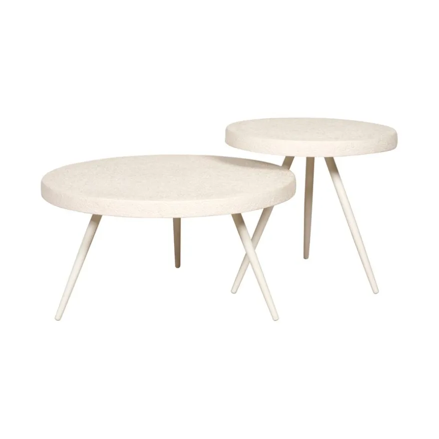 Salontafel Cordes Wit - set 2 stuks