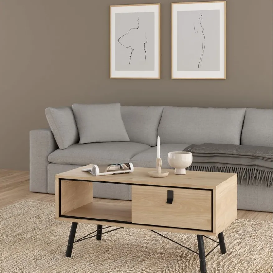 Salontafel Denver Eiken - 102x48 cm