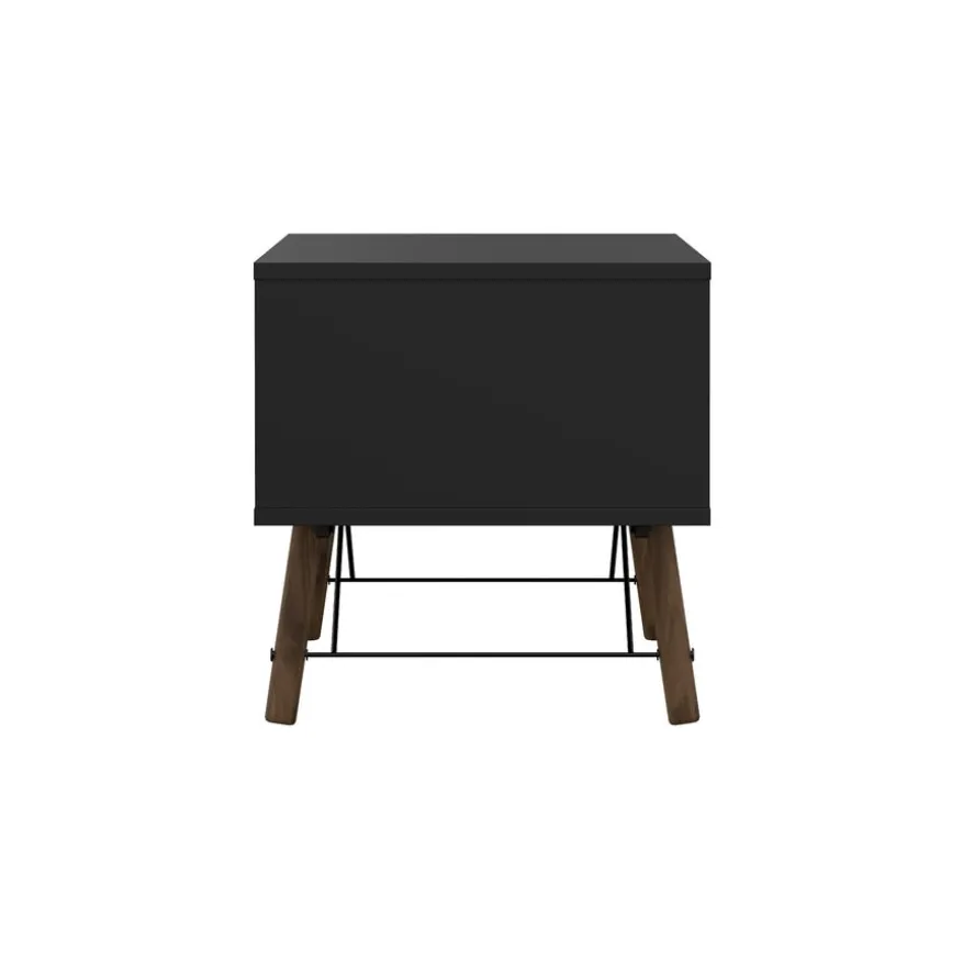 Salontafel Denver Zwart / Walnoot - 102x48 cm