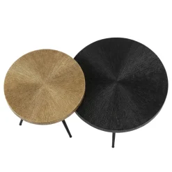 Salontafel Foti Zwart / Brons- set 2 stuks