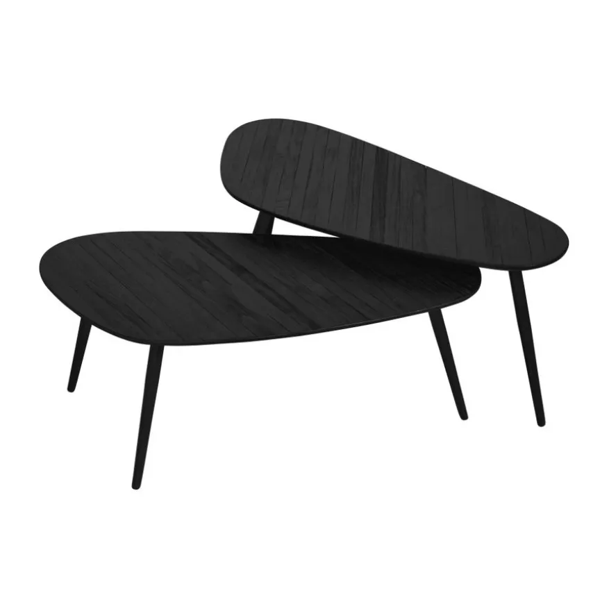 Salontafel Thionville Zwart - set 2 stuks