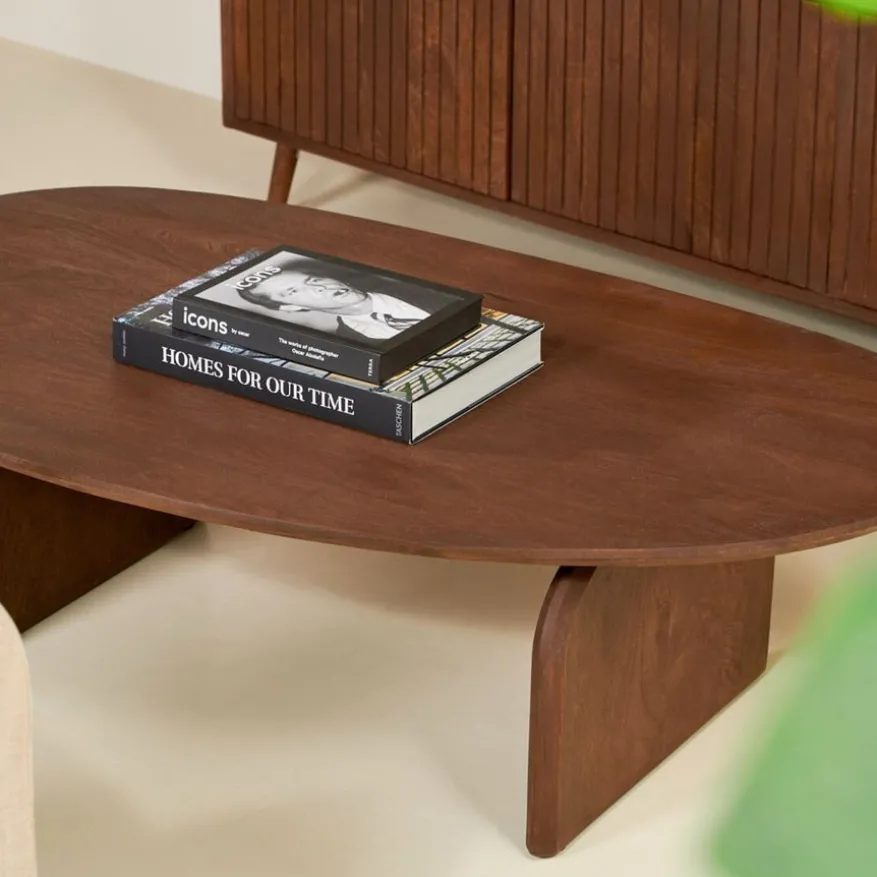 Salontafel Verla Bruin - 130x78 cm