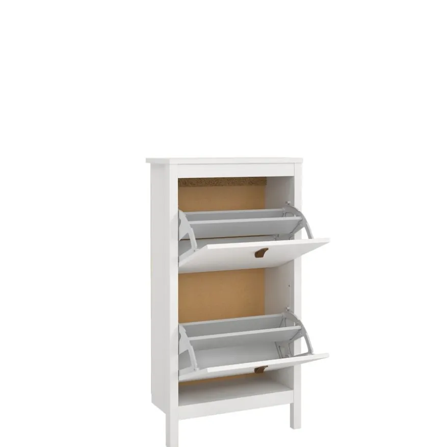 Schoenenkast Dallas Wit - 54x103x25 cm