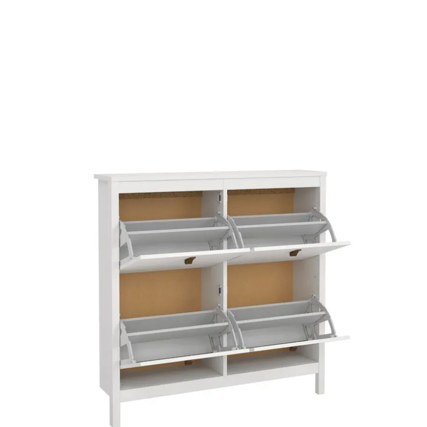Schoenenkast Dallas Wit - 103x103x25 cm