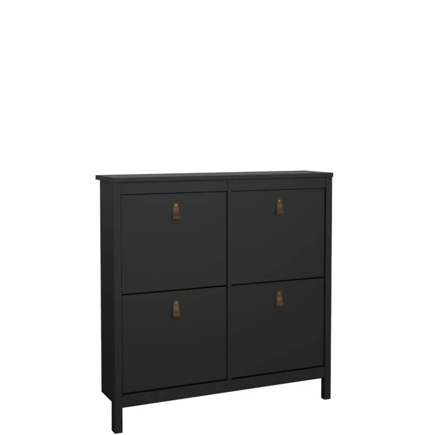 Schoenenkast Dallas Zwart - 103x103x25 cm
