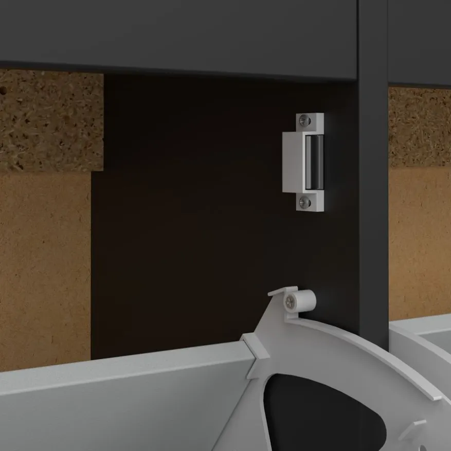 Schoenenkast Dallas Zwart - 103x103x25 cm