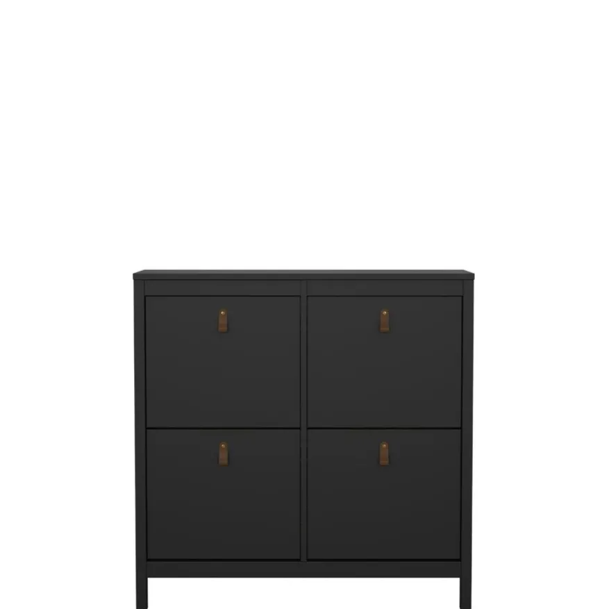 Schoenenkast Dallas Zwart - 103x103x25 cm