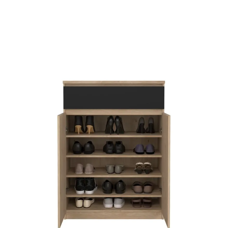 Schoenenkast Luna Eiken - 81x112x40 cm