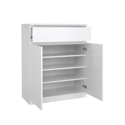 Schoenenkast Luna Hoogglans Wit - 81x101x40 cm