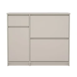 Schoenenkast Luna Taupe - 109x92x32 cm