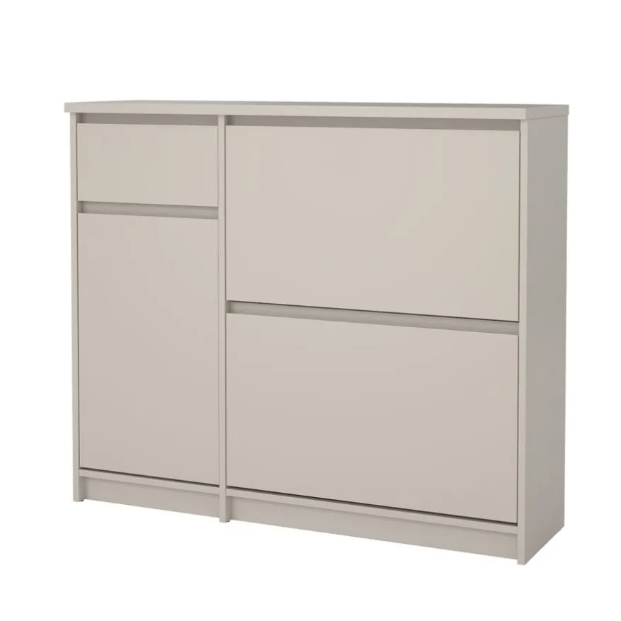 Schoenenkast Luna Taupe - 109x92x32 cm