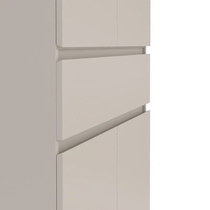 Schoenenkast Luna Taupe - 81x192x40 cm