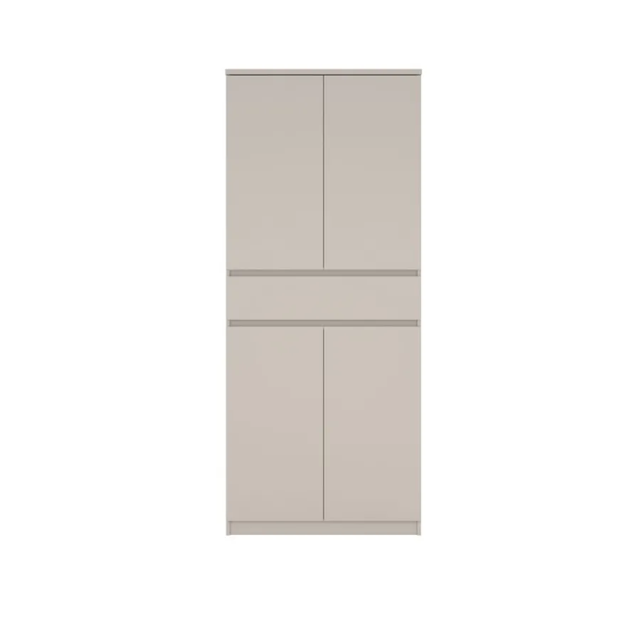 Schoenenkast Luna Taupe - 81x192x40 cm