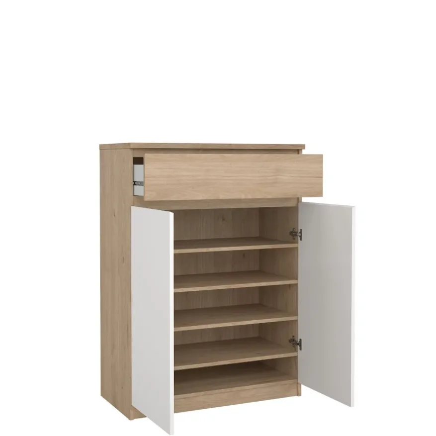 Schoenenkast Luna Wit - 81x112x40 cm