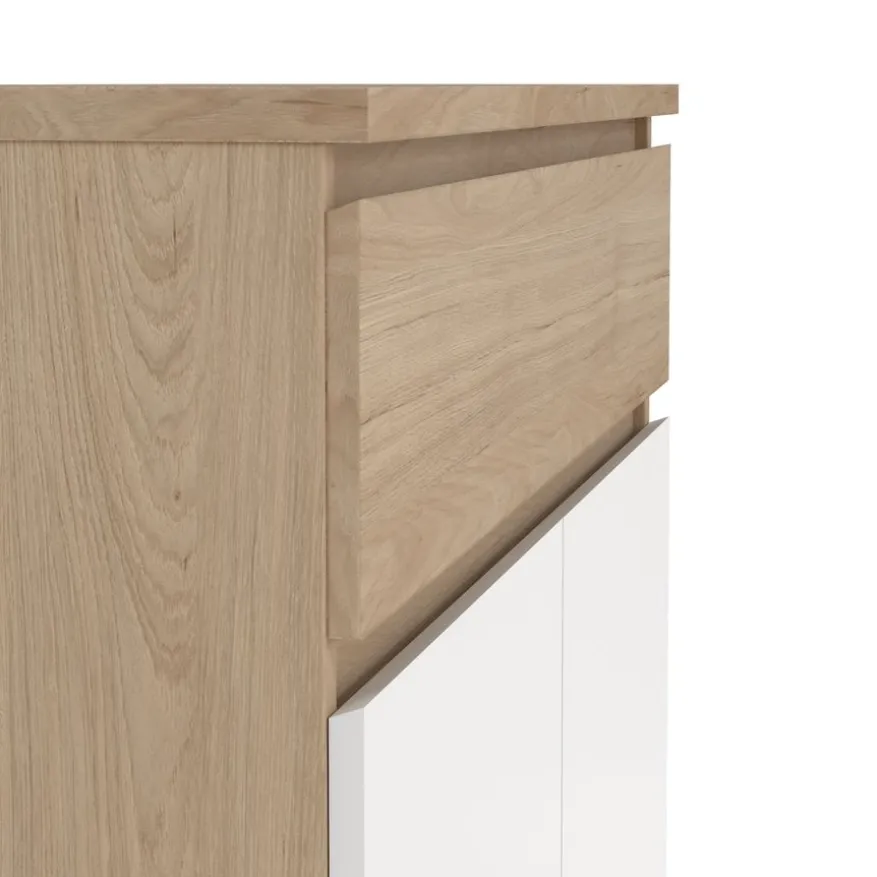 Schoenenkast Luna Wit - 81x112x40 cm