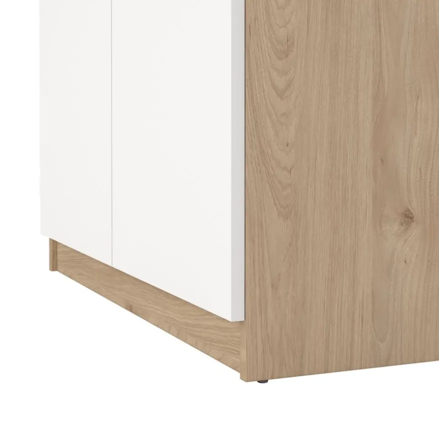 Schoenenkast Luna Wit - 81x192x40 cm