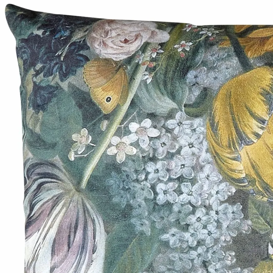 Sierkussen Bloemenprint Groen - 60x60 cm