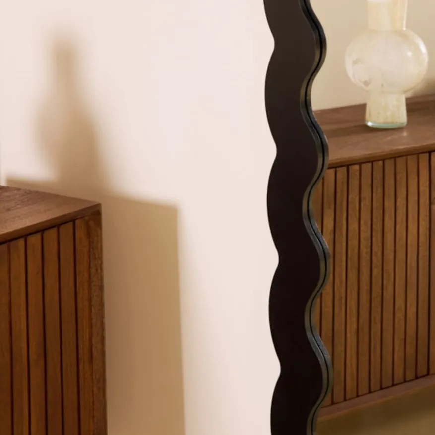 Spiegel Novi Zwart - 160x58 cm