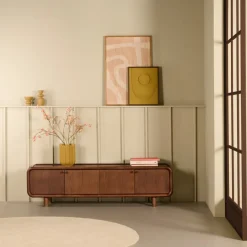TV-meubel Boogie Donkerbruin - 180x50x43 cm