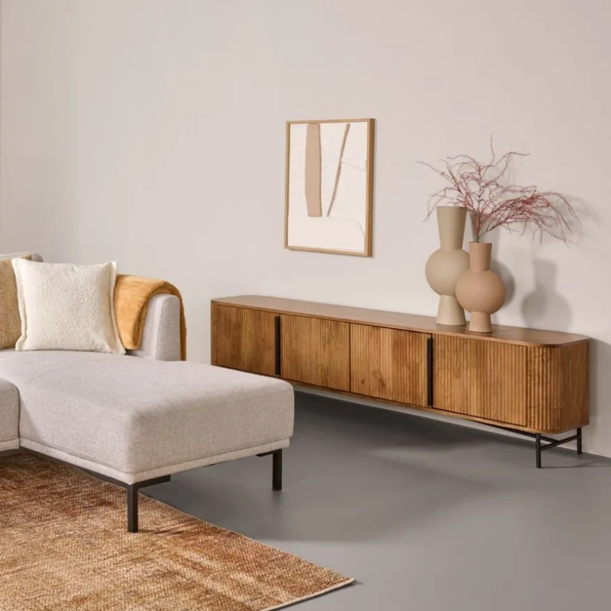 TV-meubel Rego Bruin - 177x50x40 cm