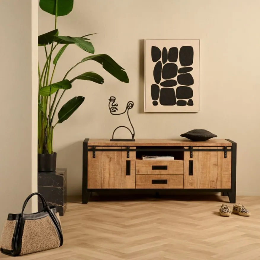 TV-meubel Tilburg Naturel - 161x68x48 cm