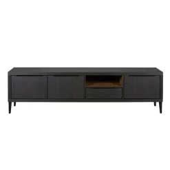 TV-meubel Zwanenburg Zwart - 192x52x48 cm