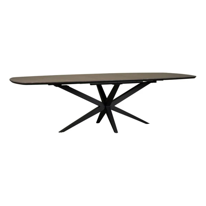 Uitschuifbare Eettafel Enjoy Donkergrijs - 220/277x120 cm