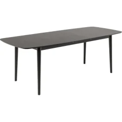Uitschuifbare Eettafel Saga Zwart - 180/219x90 cm