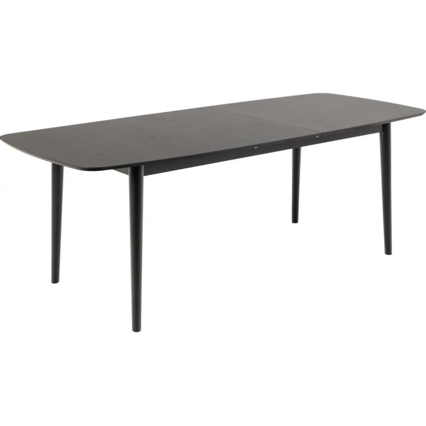 Uitschuifbare Eettafel Saga Zwart - 180/219x90 cm