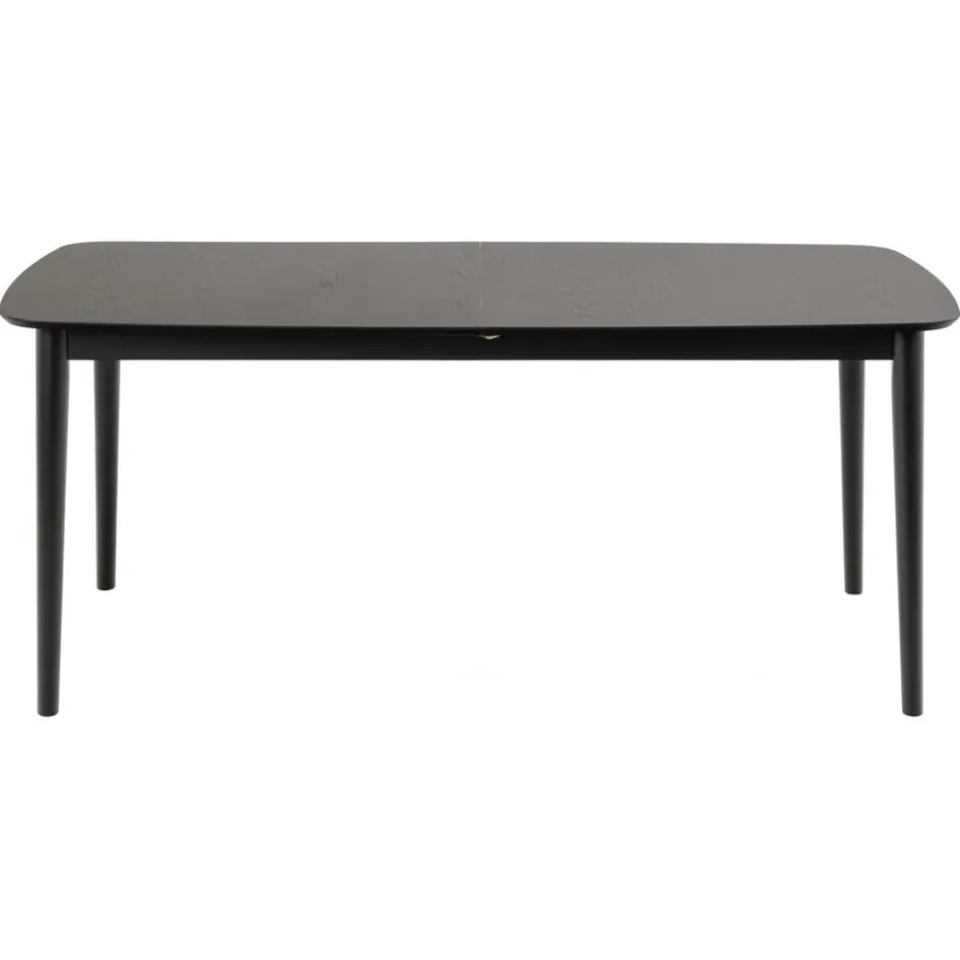 Uitschuifbare Eettafel Saga Zwart - 180/219x90 cm