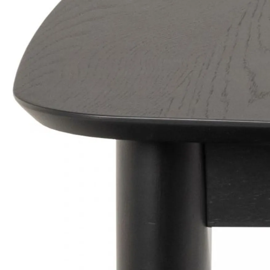 Uitschuifbare Eettafel Saga Zwart - 180/219x90 cm