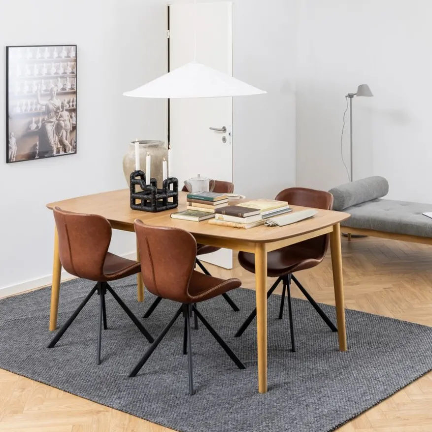 Uitschuifbare Eettafel Saga Naturel - 180/219x90 cm