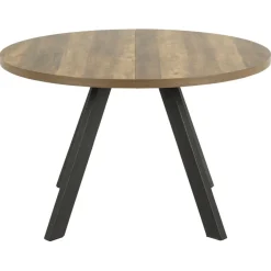 Uitschuifbare Eettafel Soren Bruin - 120/210x120 cm