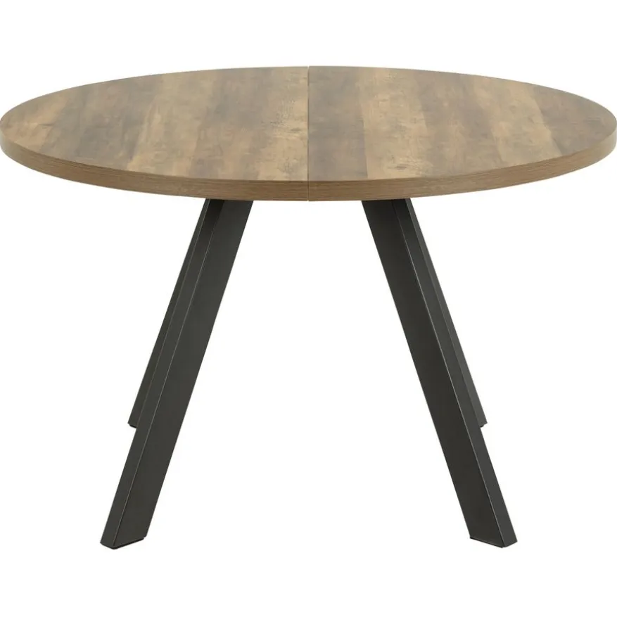 Uitschuifbare Eettafel Soren Bruin - 120/210x120 cm